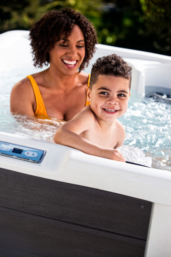 Tahiti Hot Tub 4-Person Lounger, 22 SS Jet,  115V/230V, Stainless Heater, Ozone, Waterfall and Upgraded Lighting - Image 12