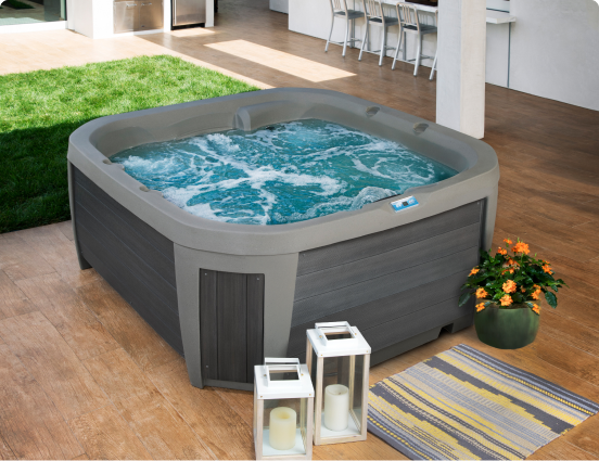 spa-with-a-basket-full-of-flowers-next-to-it